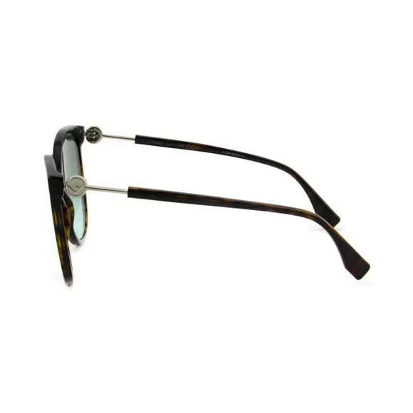 New Fendi Women Oversized Sunglasses FF-0374S-086-EQ Havana Brown Rectangular - Picture 8 of 8